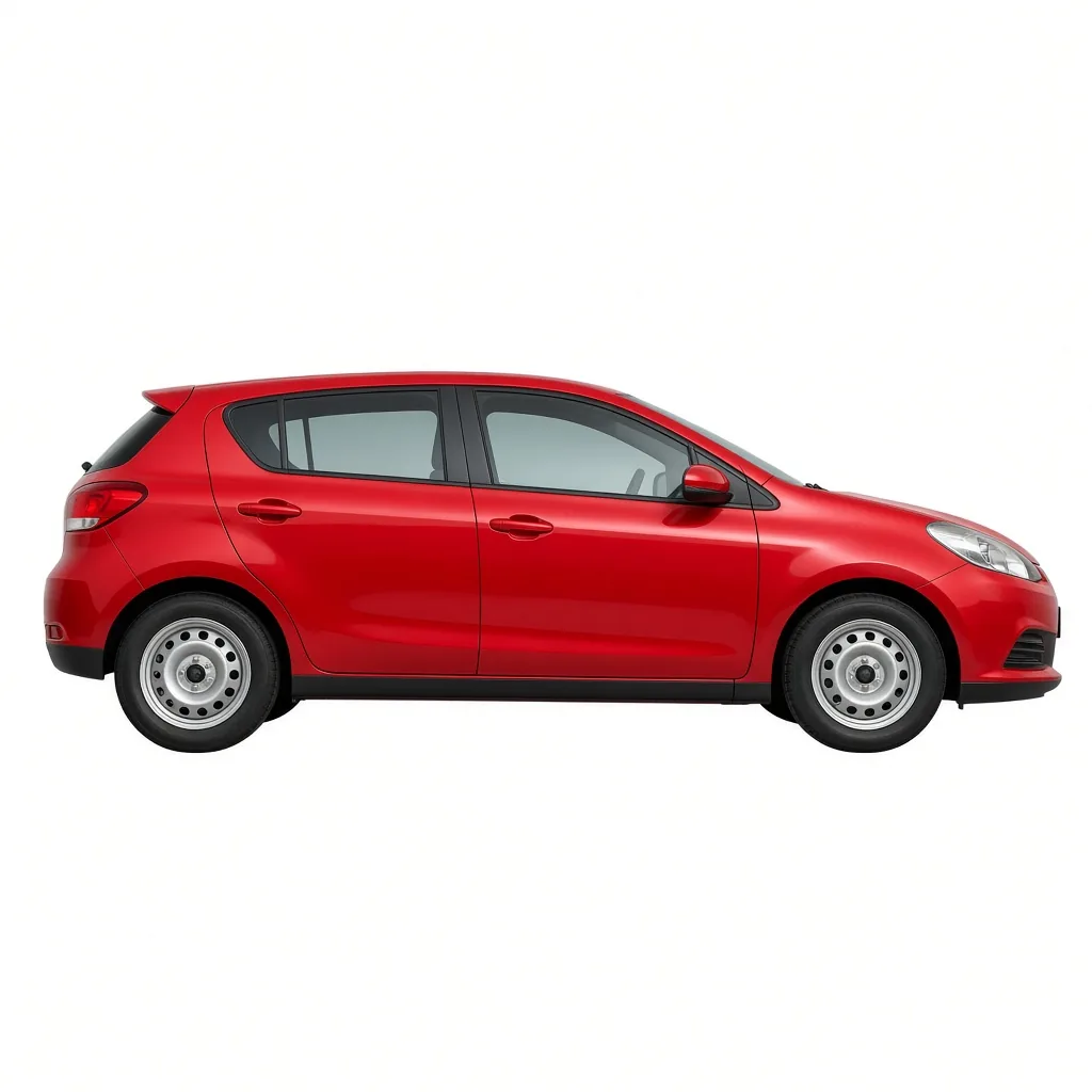 A red car